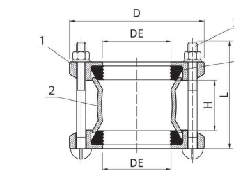 ADAPTATEUR A BRIDE UNIVERSEL DN 600