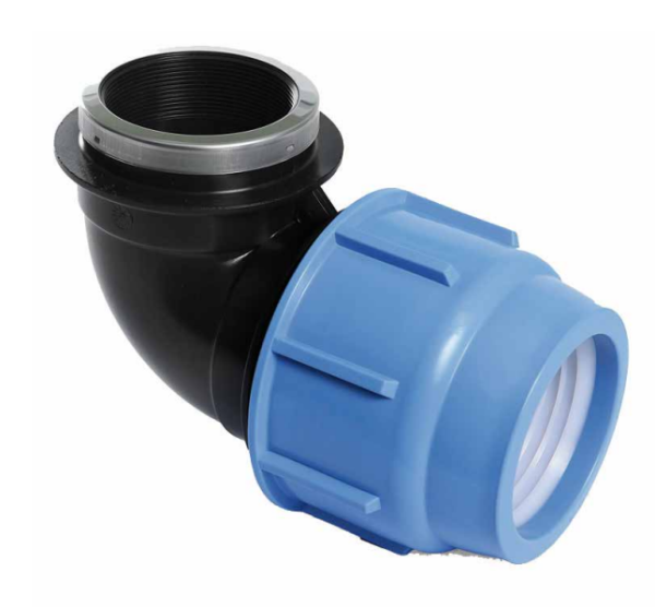 COUDE FEMELLE A COMPRESSION DN 32 x 3/4"