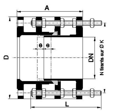 JOINT DE DEMONTAGE DN 1200 PN 10