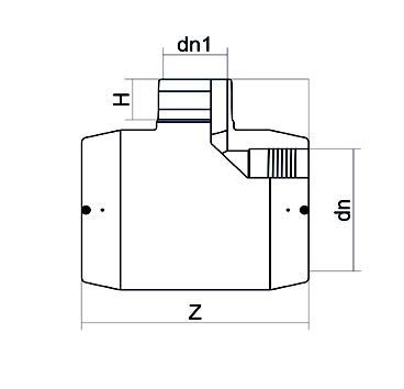 TE REDUIT ELECTROFUSION / ELECTROSOUDABLE DN 63/50